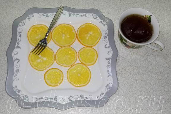 Лимон с сахаром